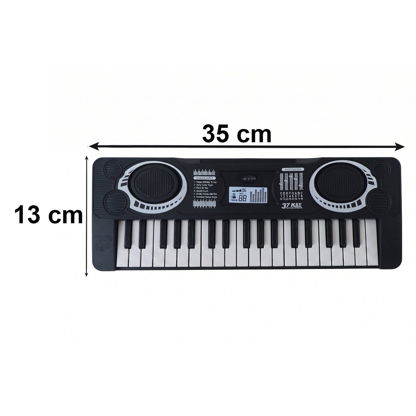 Piano toy size dimensions