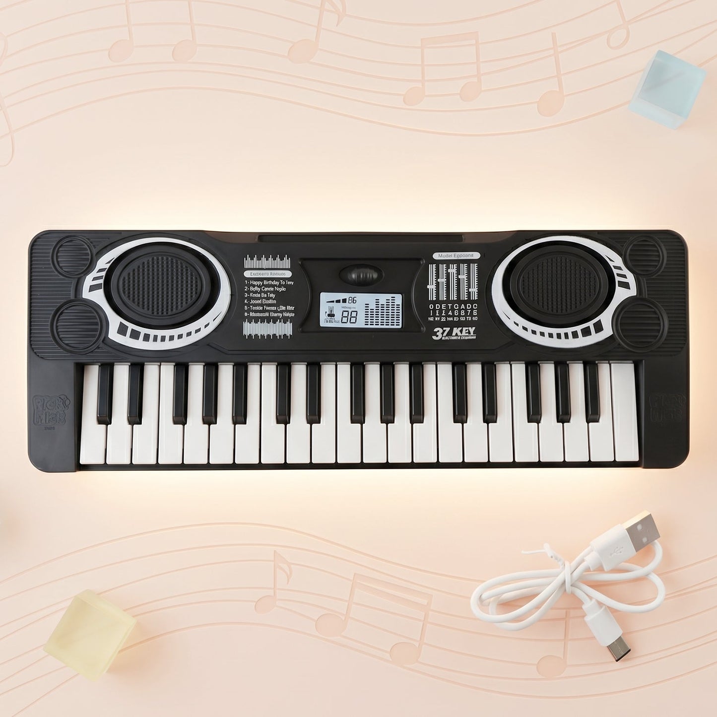 Keyboard toy keys detail