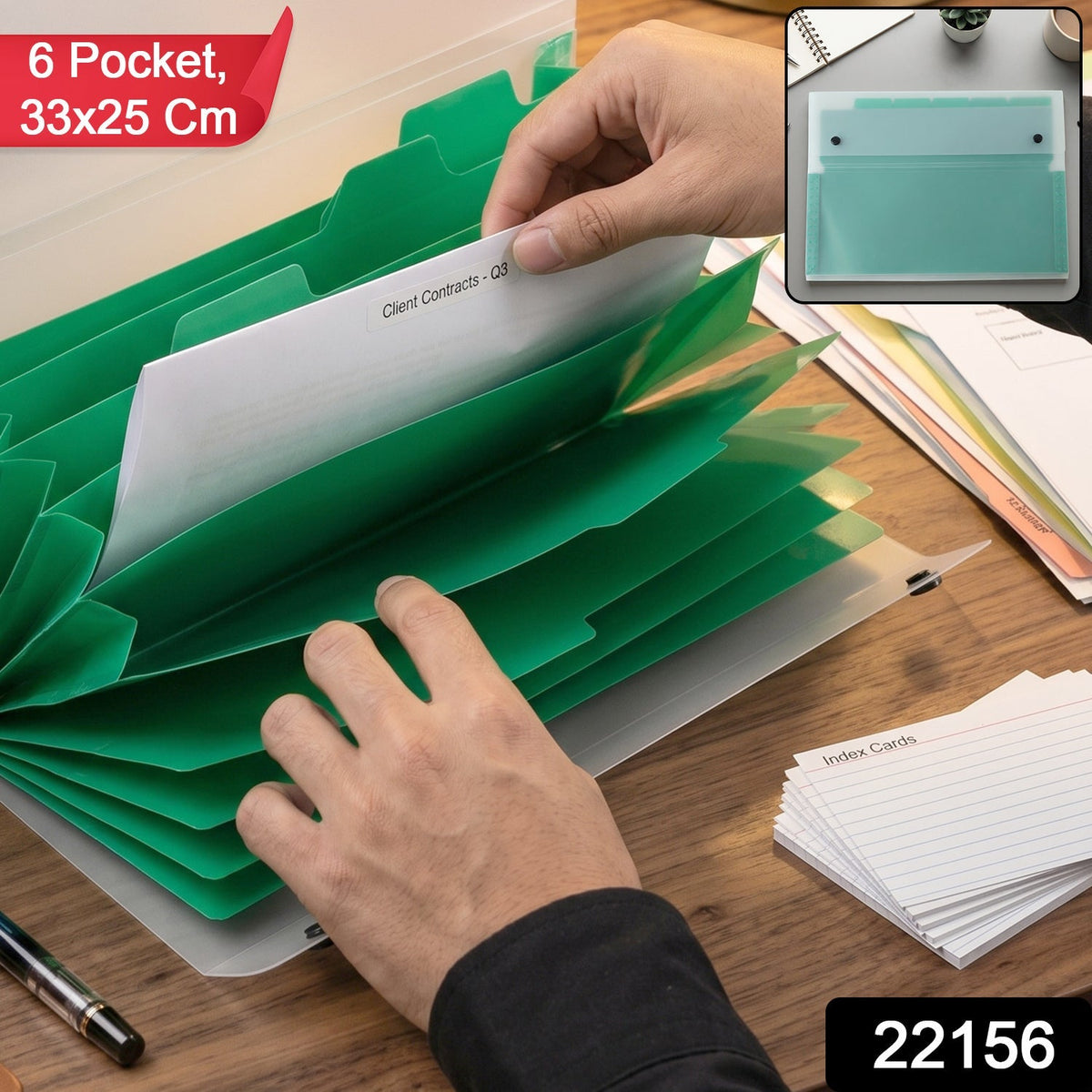 6 pocket file folder pack