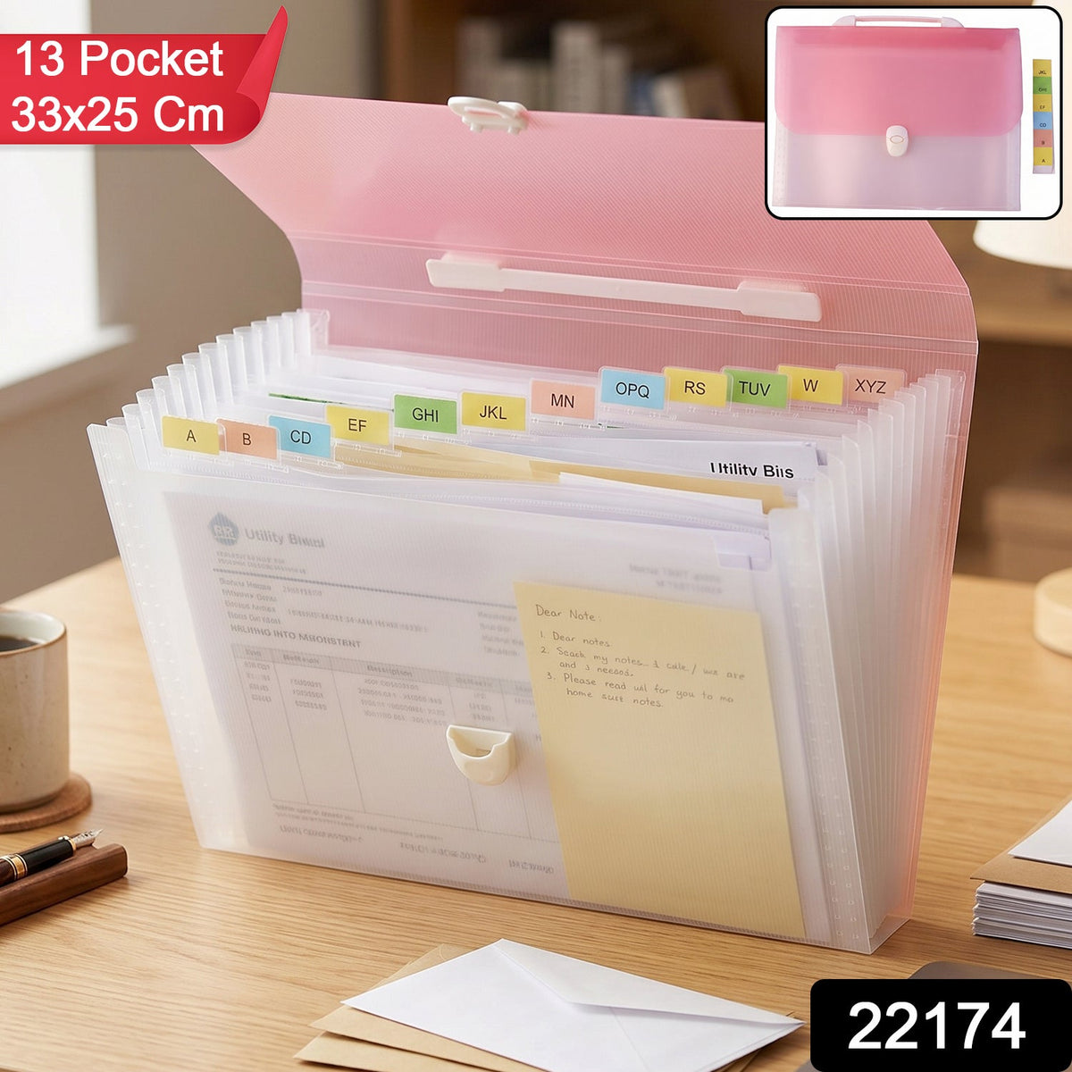 13 pocket document folder pack