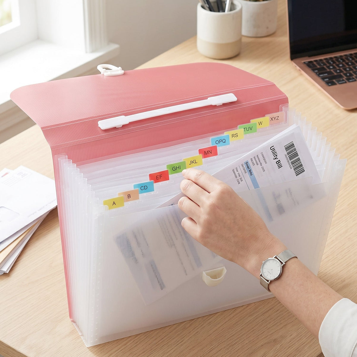 Document folder organizing detail