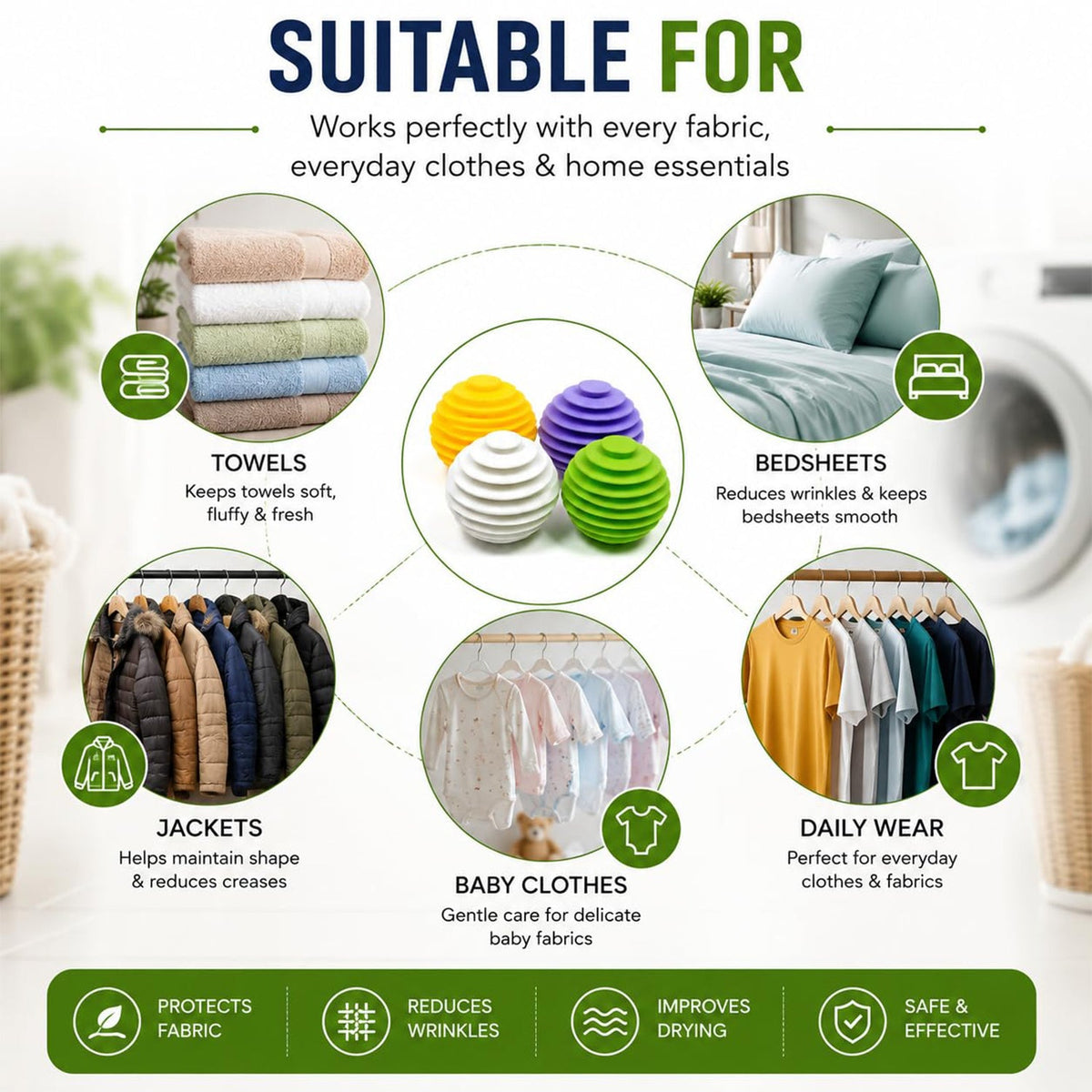 Plastic laundry washing ball product image 7
