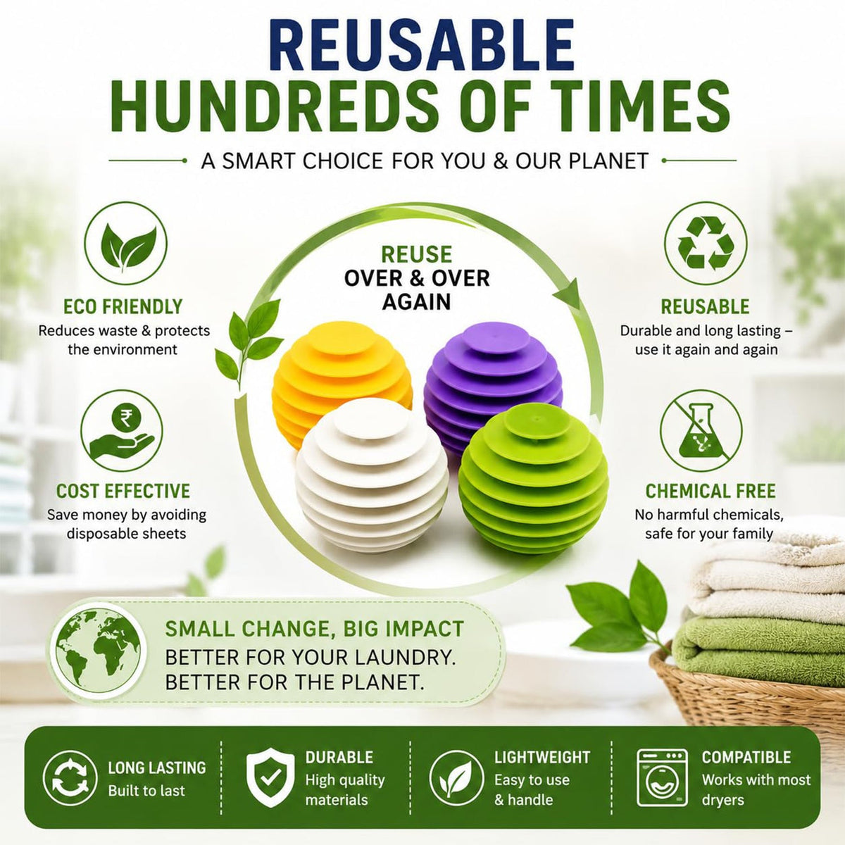 Plastic laundry washing ball product image 8