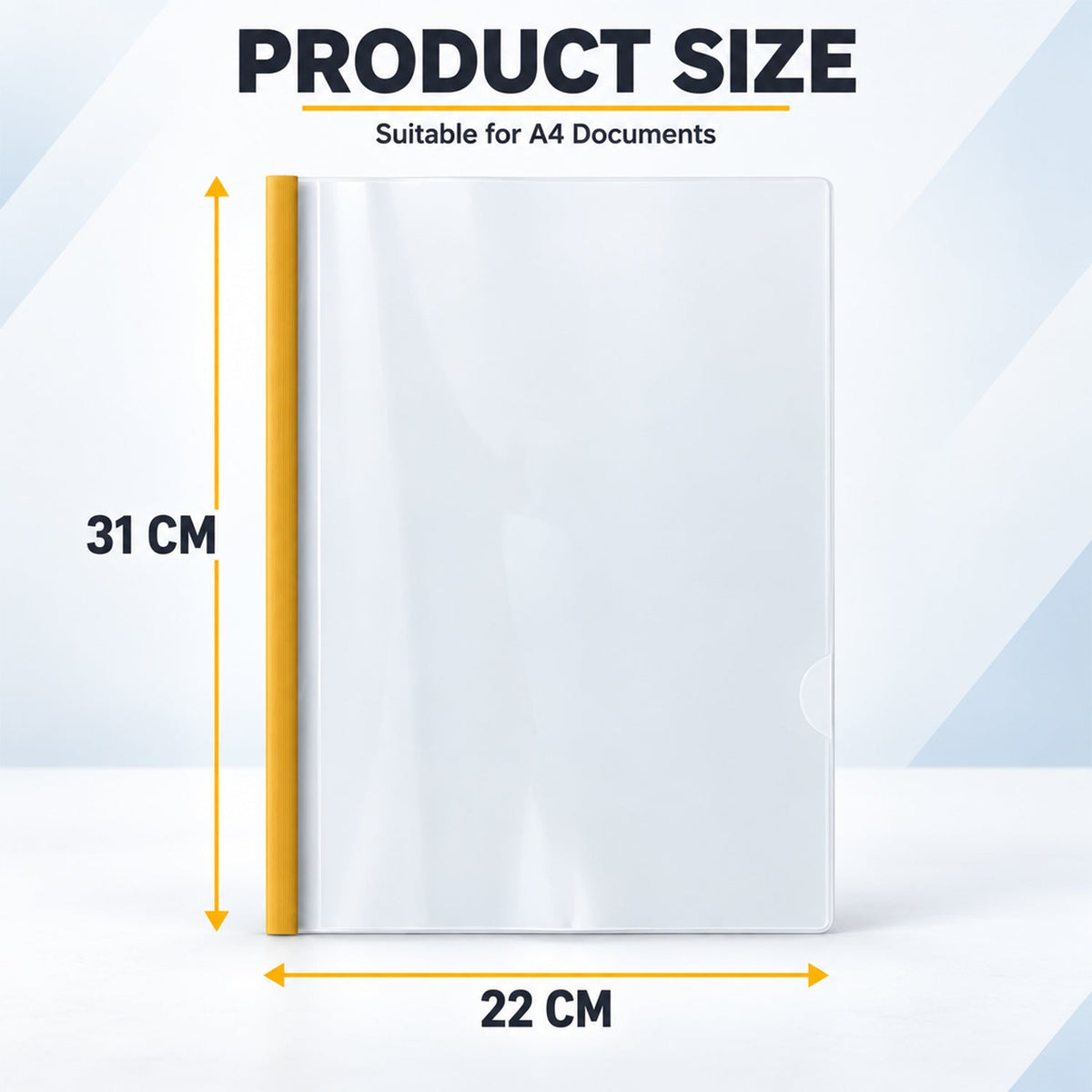 Transparent file folder dimensions 31 by 22 centimetres