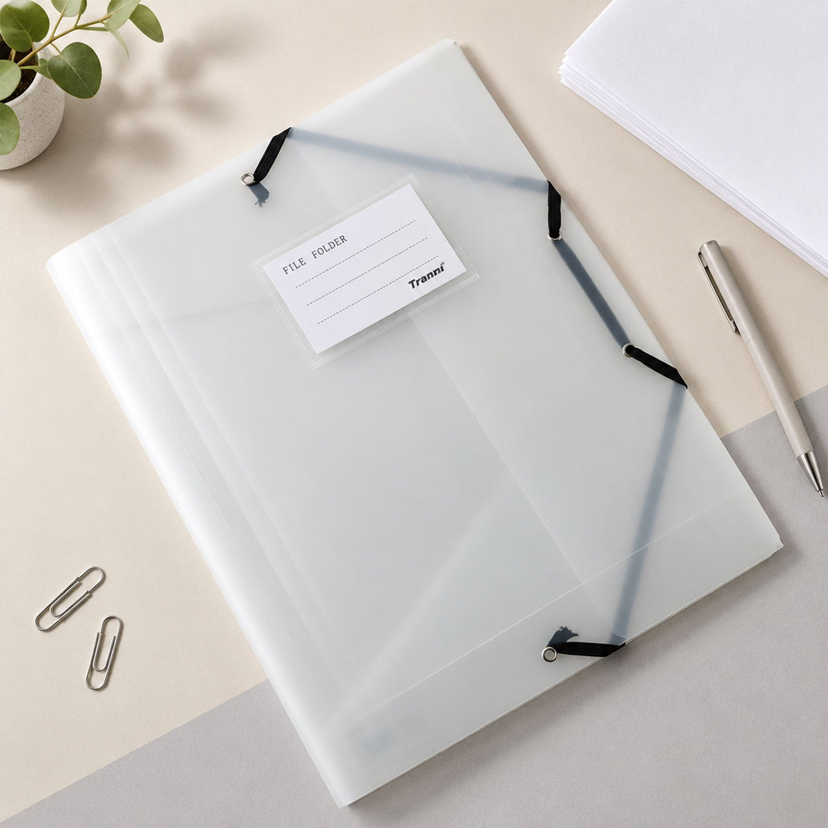 Clear document folder office school