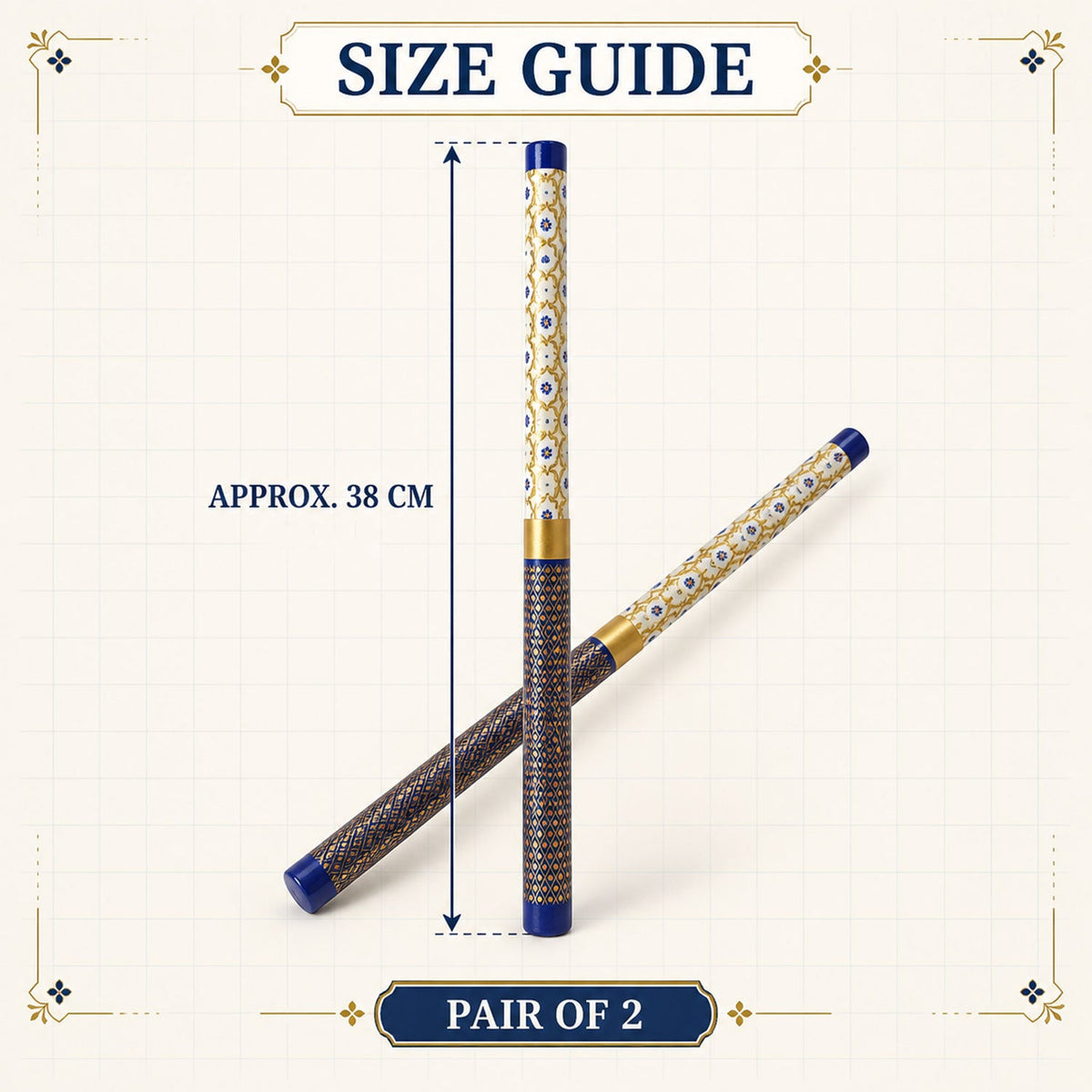 Wooden Dandiya stick approximate 38 cm size