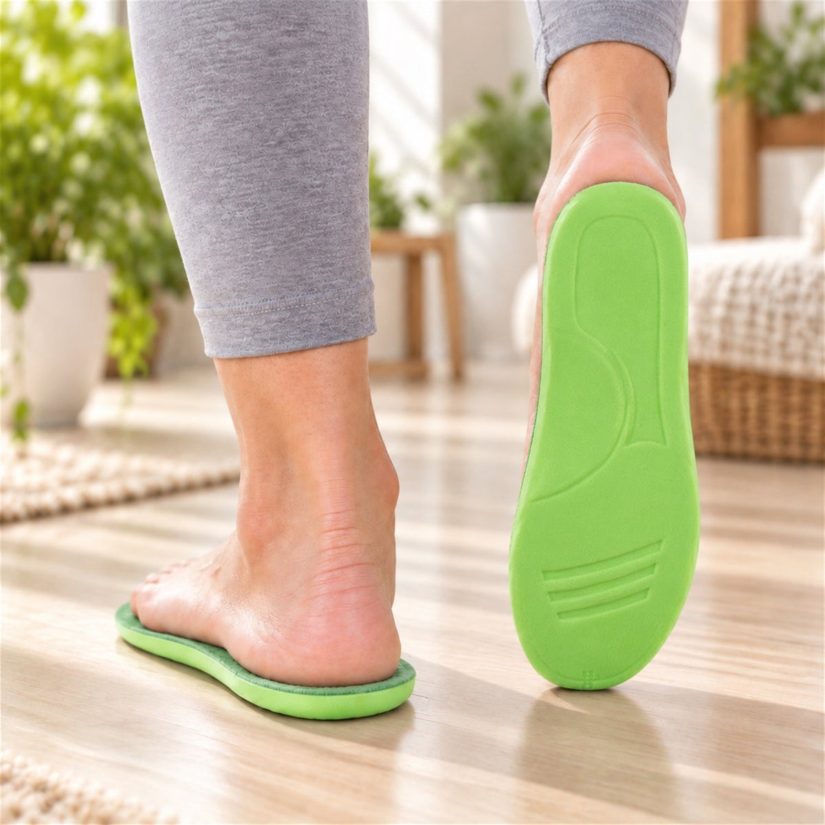 Foam shoe insoles white bg