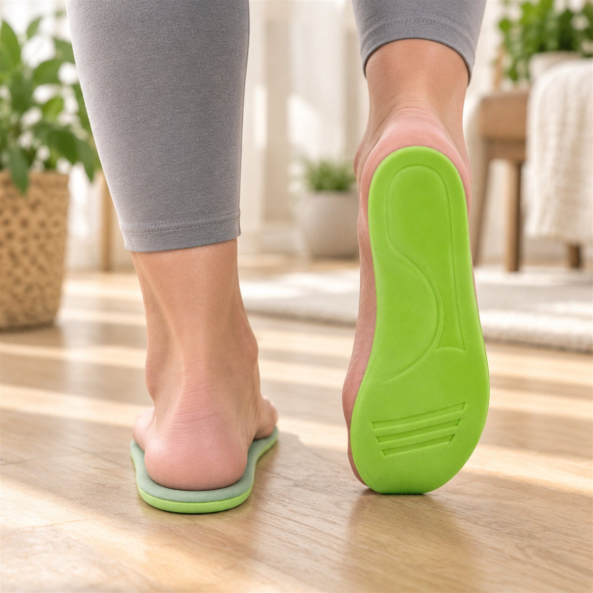 Foam shoe insoles white bg