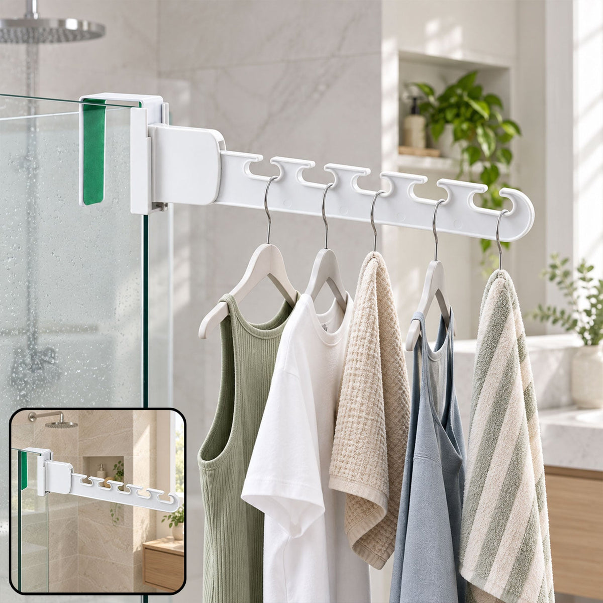 Over door clothes storage hanger