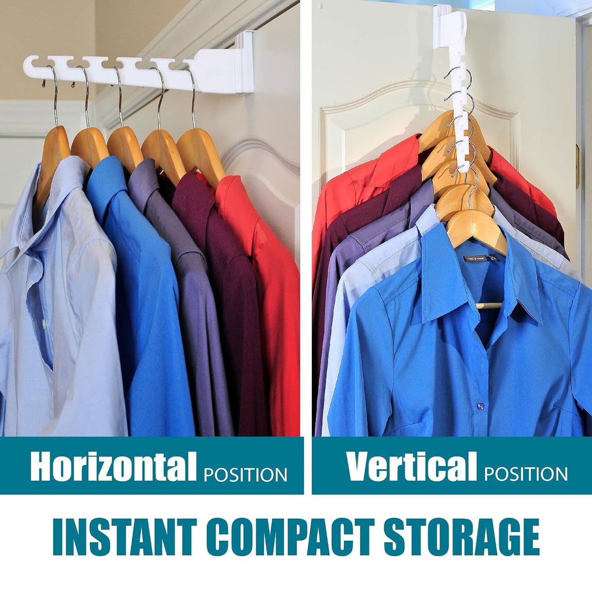 Multi slot hanger wardrobe use