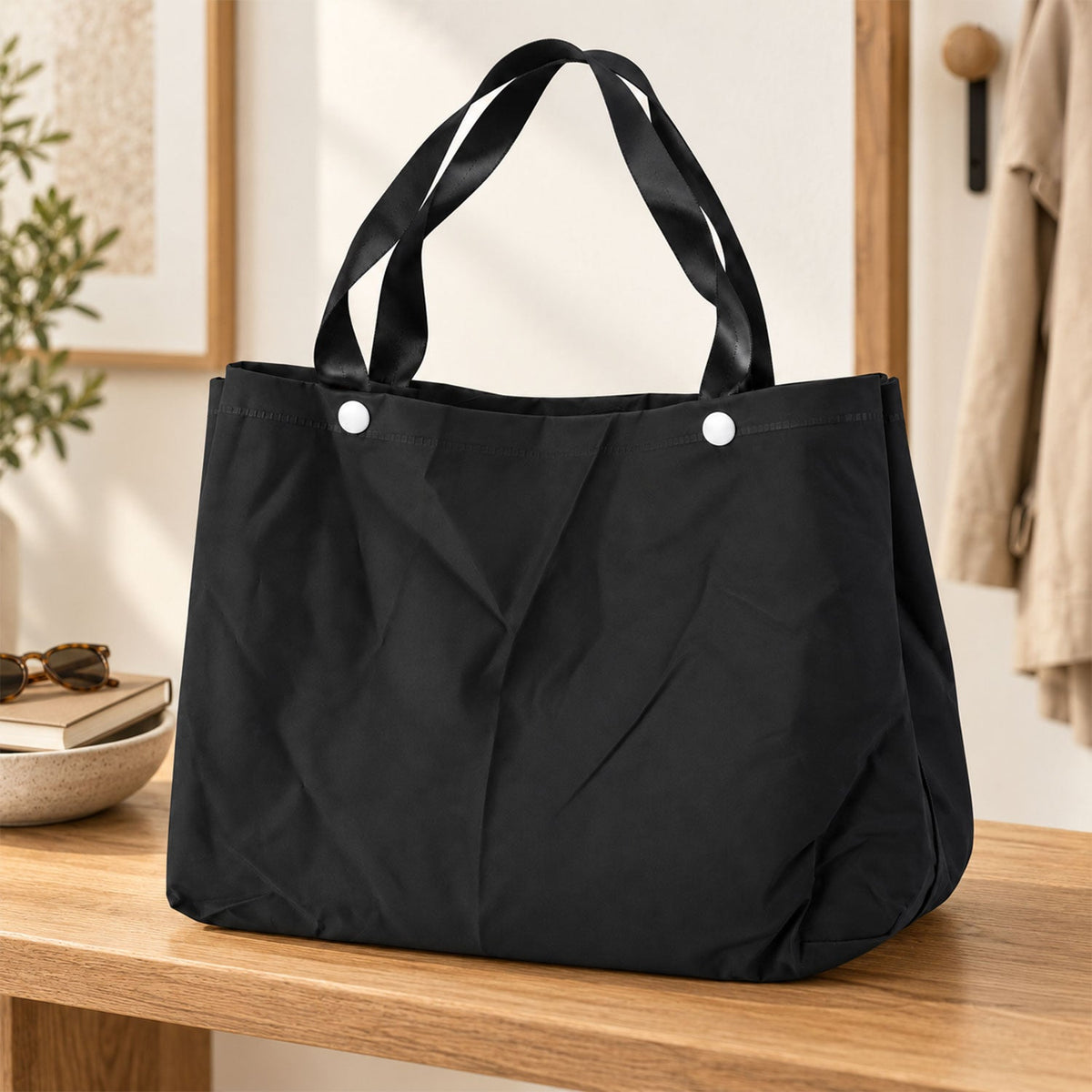 Reusable daily essentials tote bag