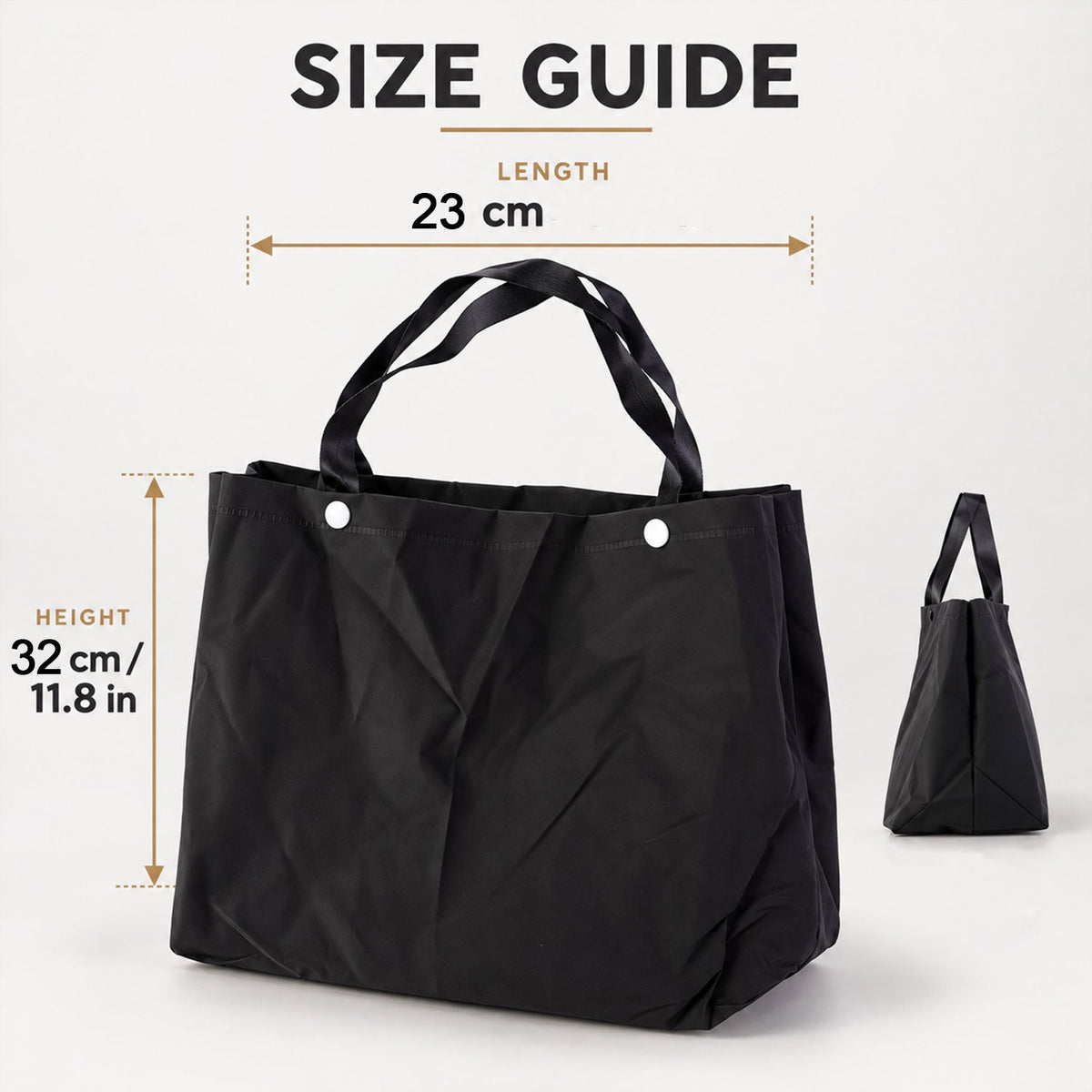 Tote bag size 32x23cm