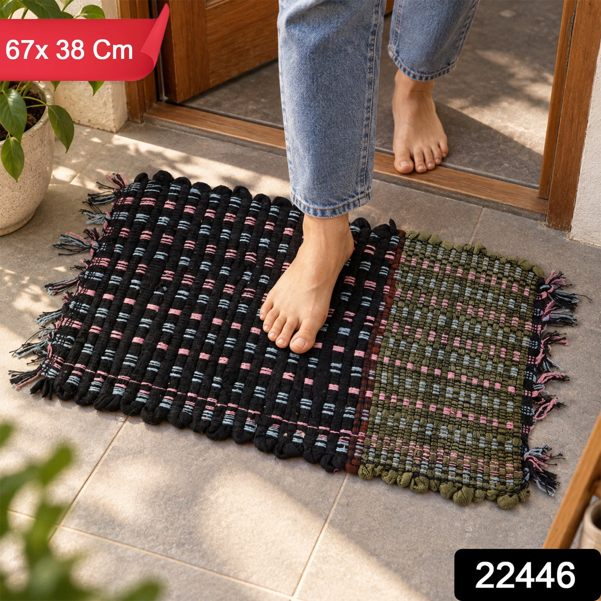 Woven floor mat pack