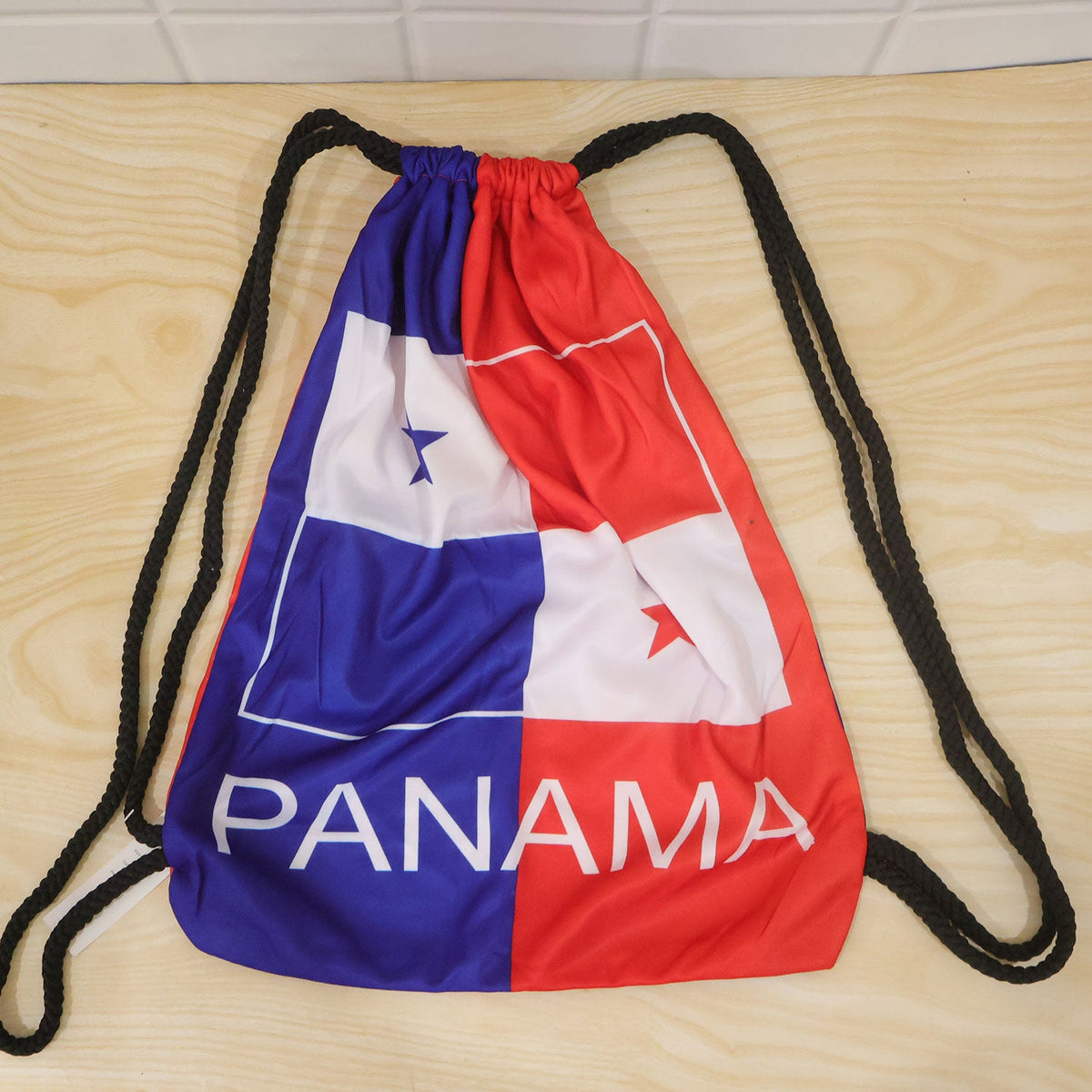 Drawstring backpack carrying use