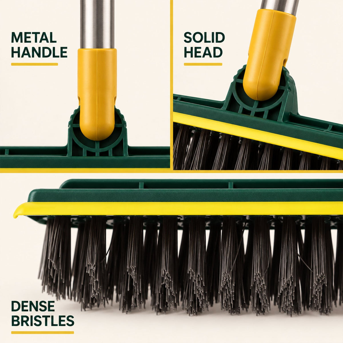 Cleaning brush scraper detail