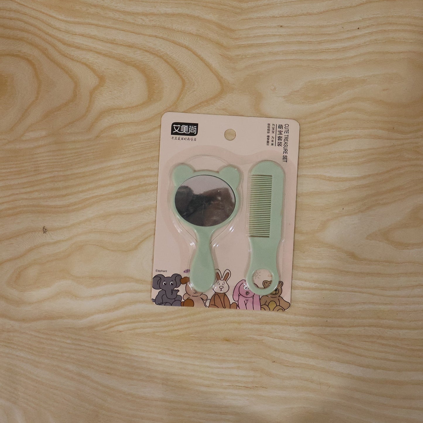 Comb mirror grooming kit pack box