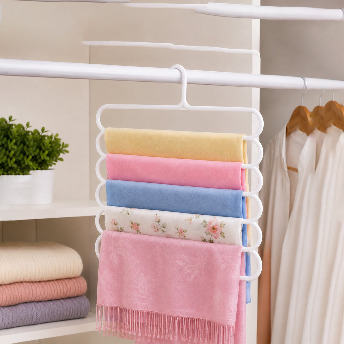 Hanger used for scarves and jeans