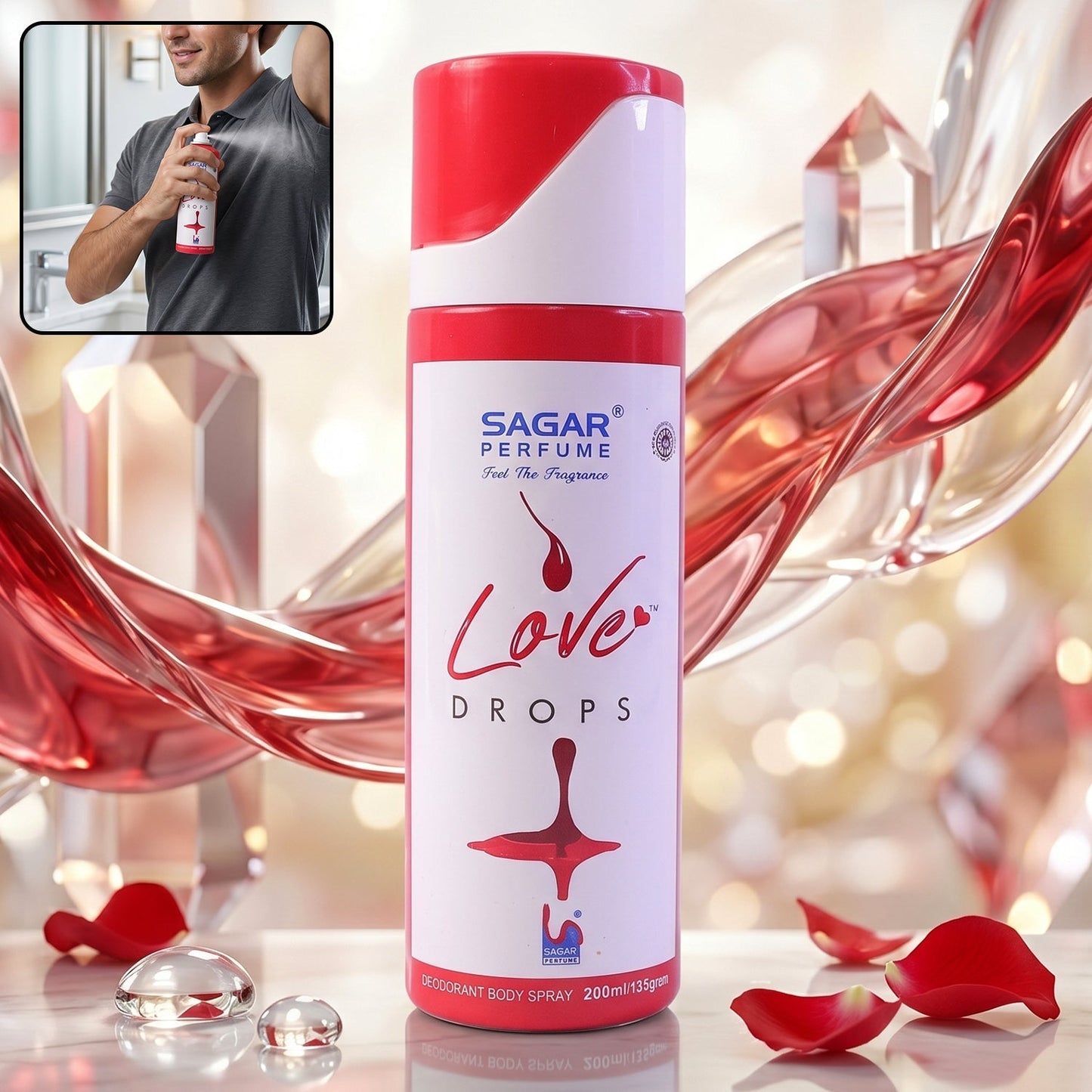 Long lasting deodorant spray