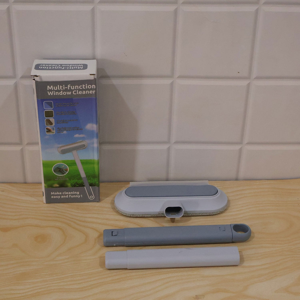 Window cleaning brush use