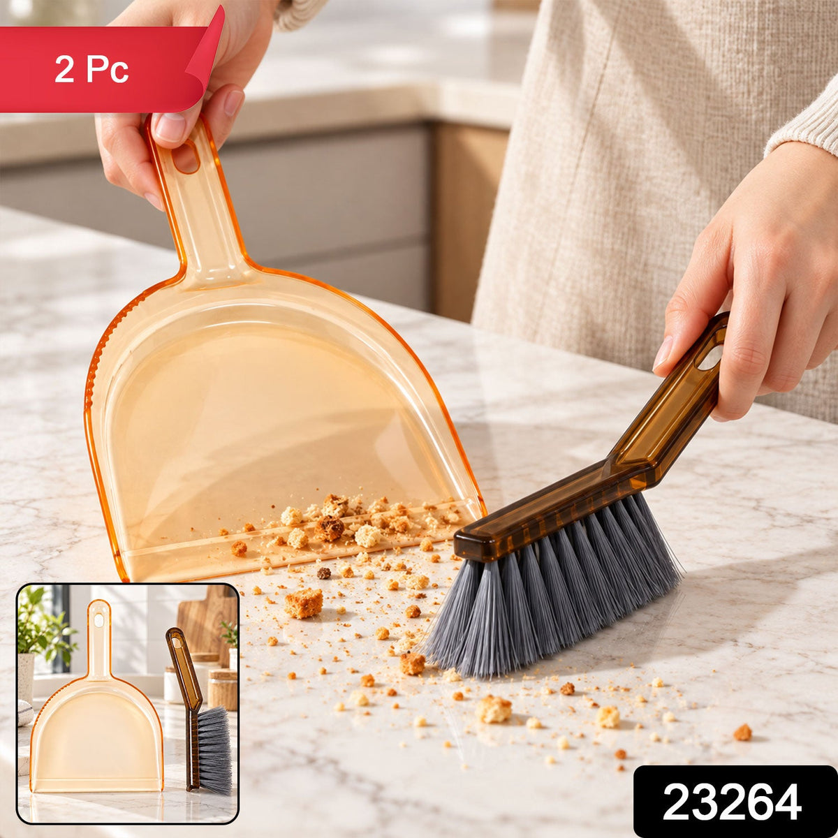 Dustpan brush set pack