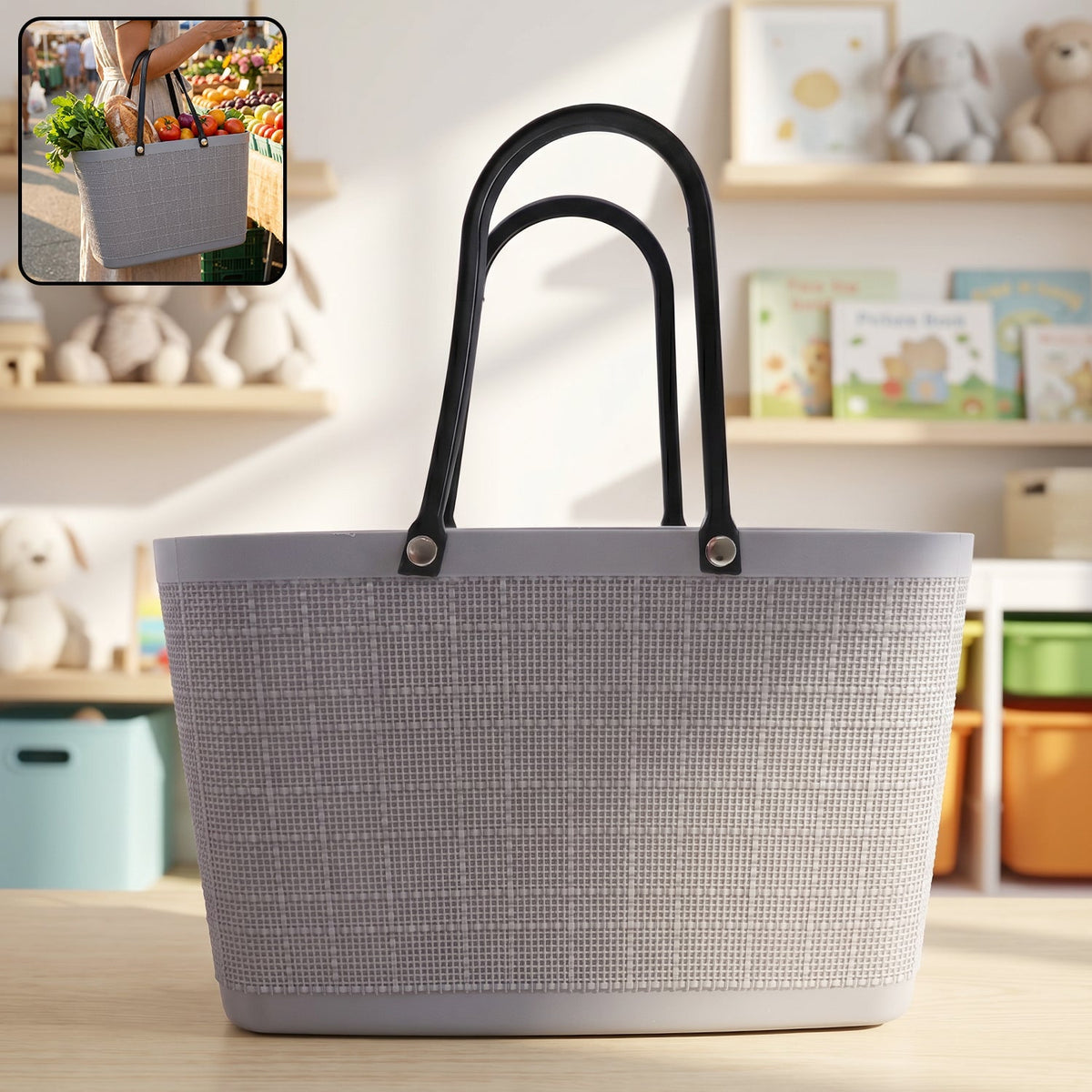 Eco friendly reusable carryall bag