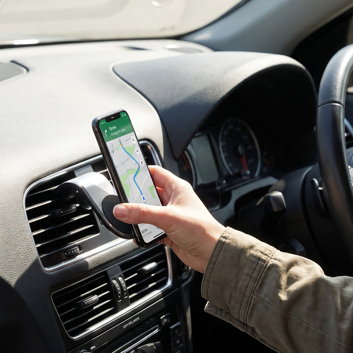 Strong grip magnetic car mount