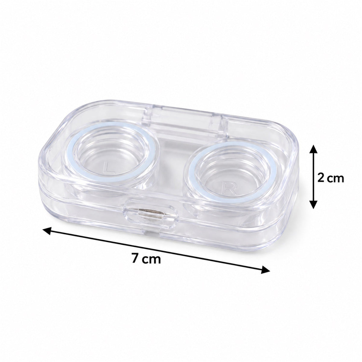Compact contact lens case with tweezers and applicator 06