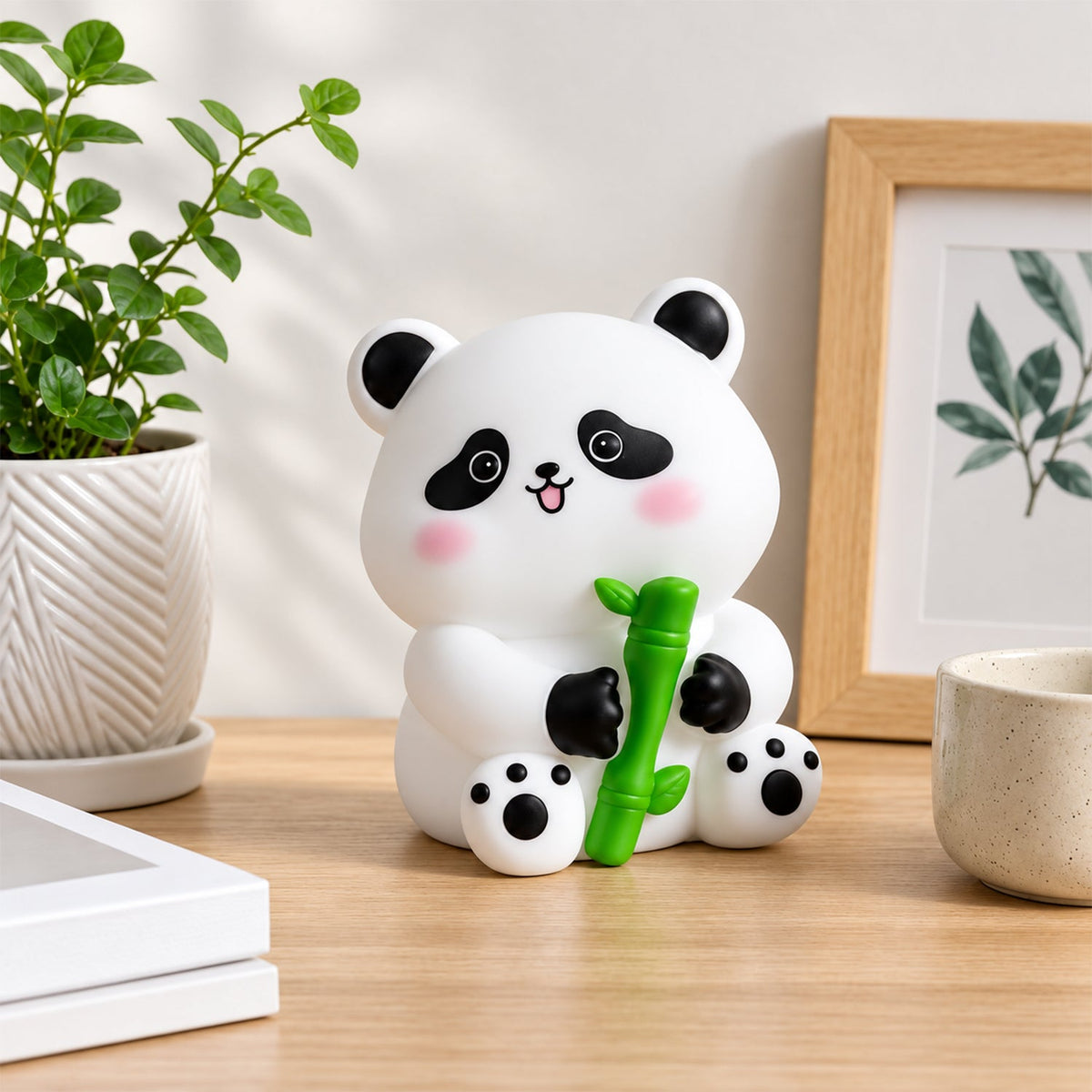 Bedside room decor panda lamp