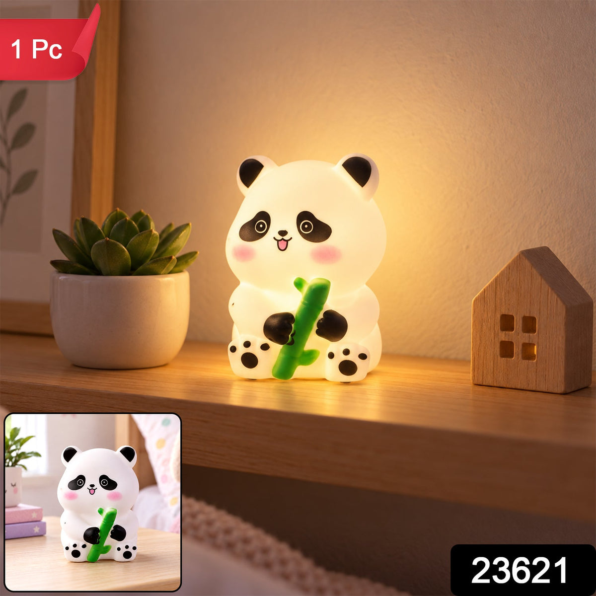Panda bamboo lamp pack