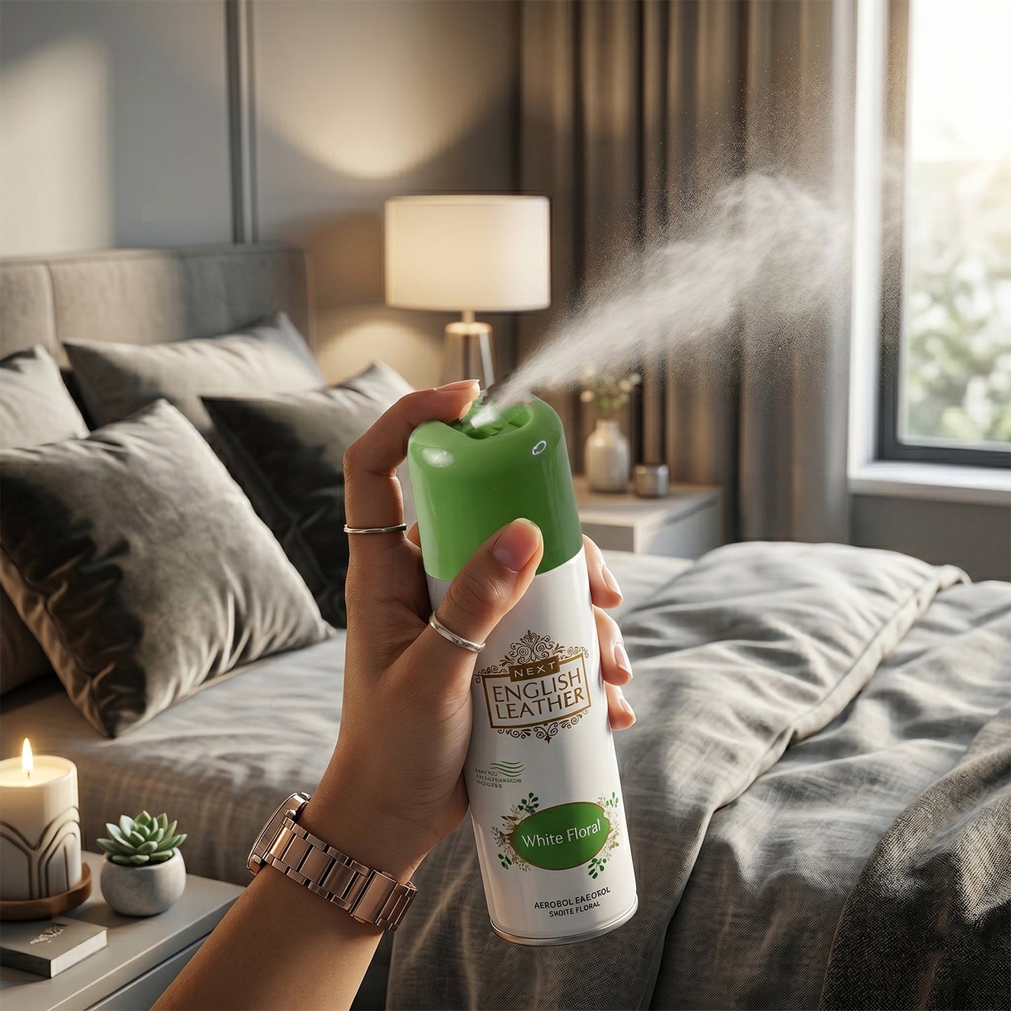 White floral freshener room use