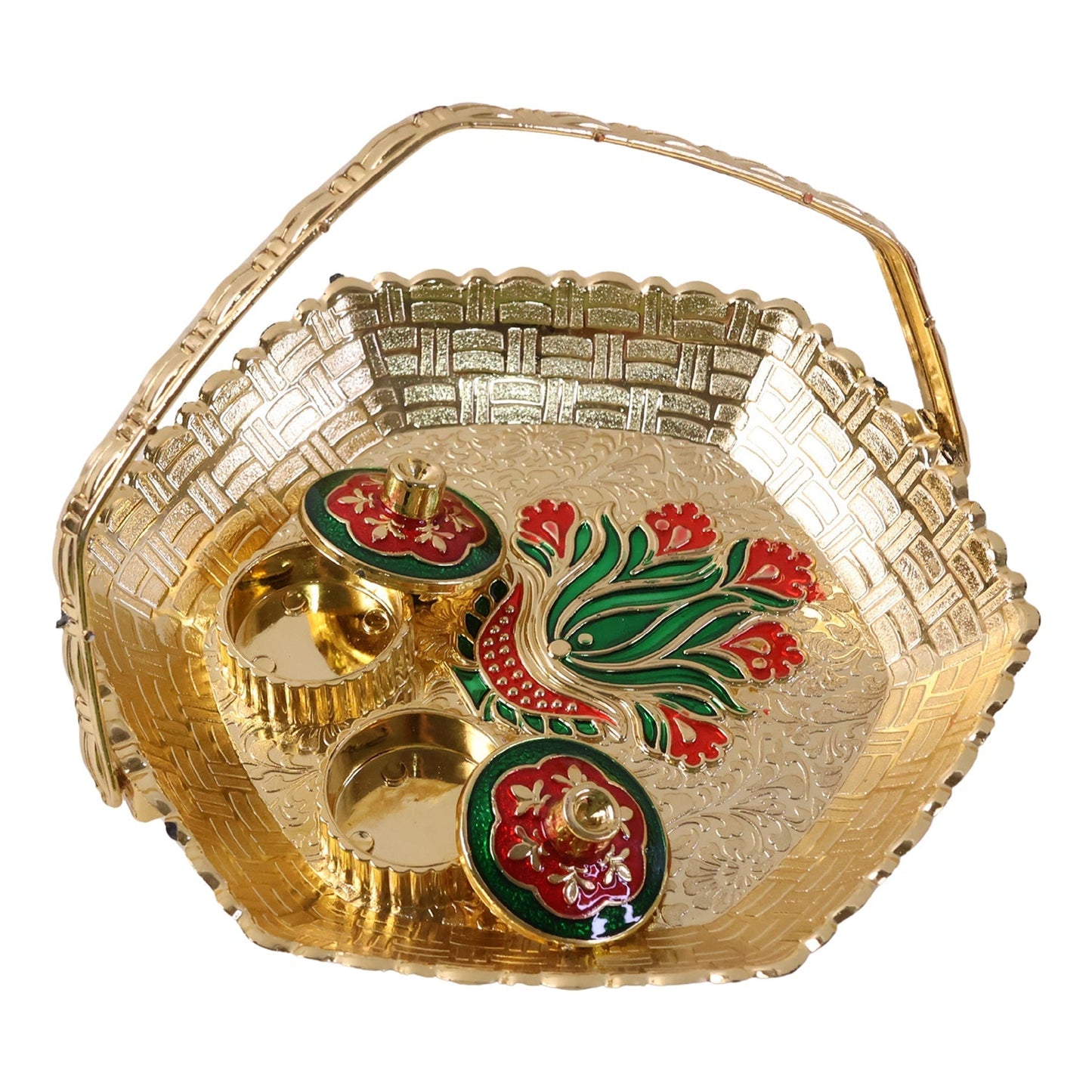 Kumkum basket golden design