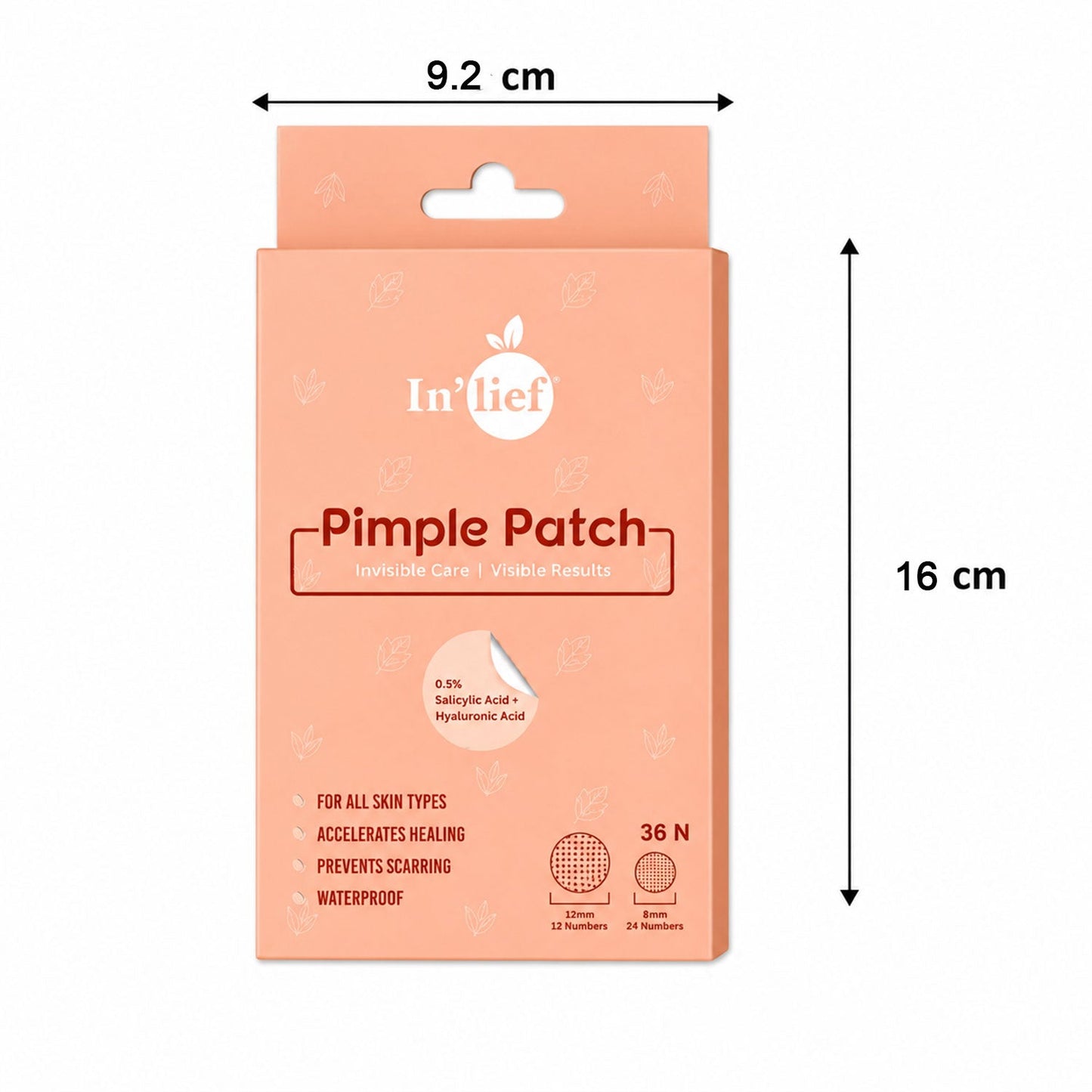 Pimple patch size guide