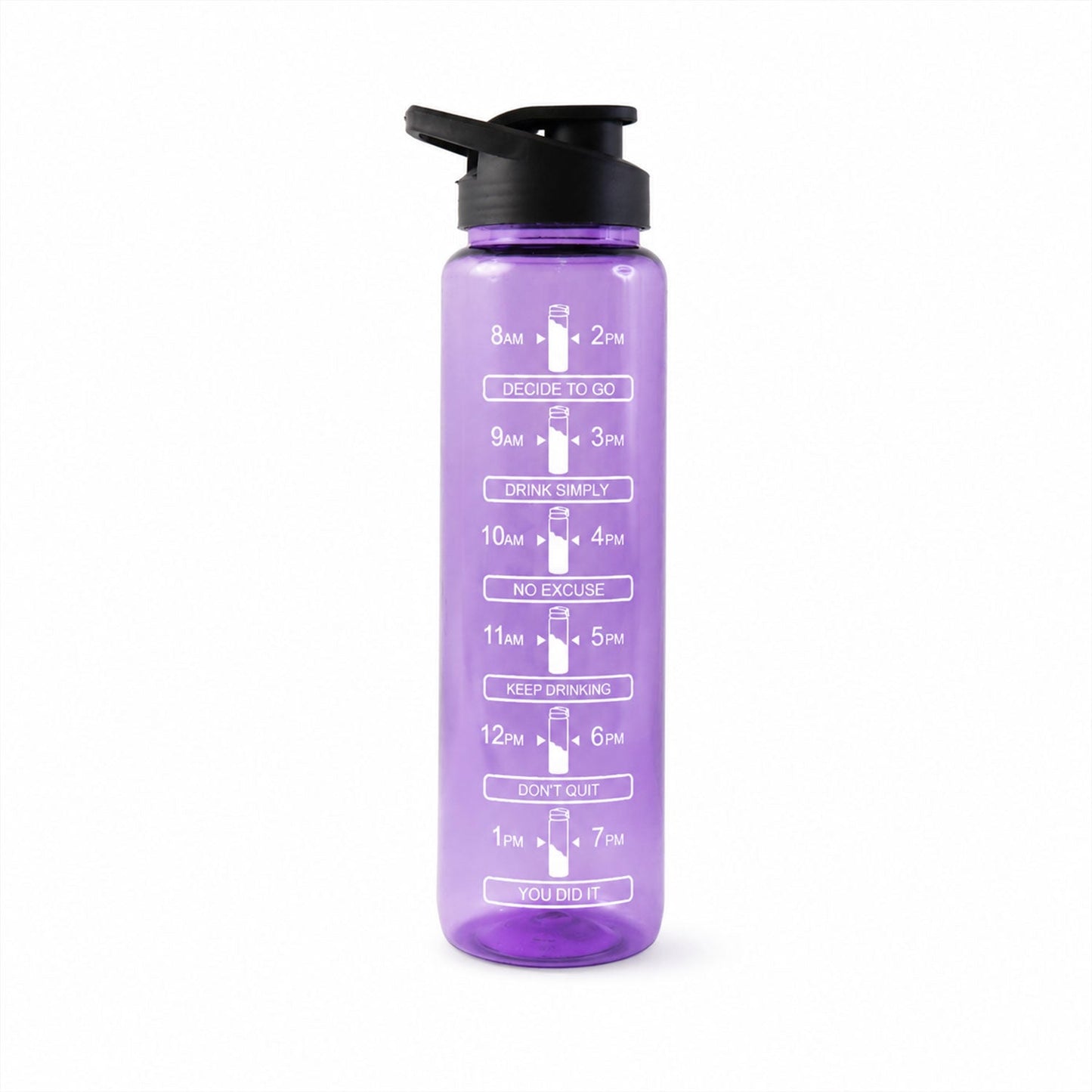 Motivational bottle white bg