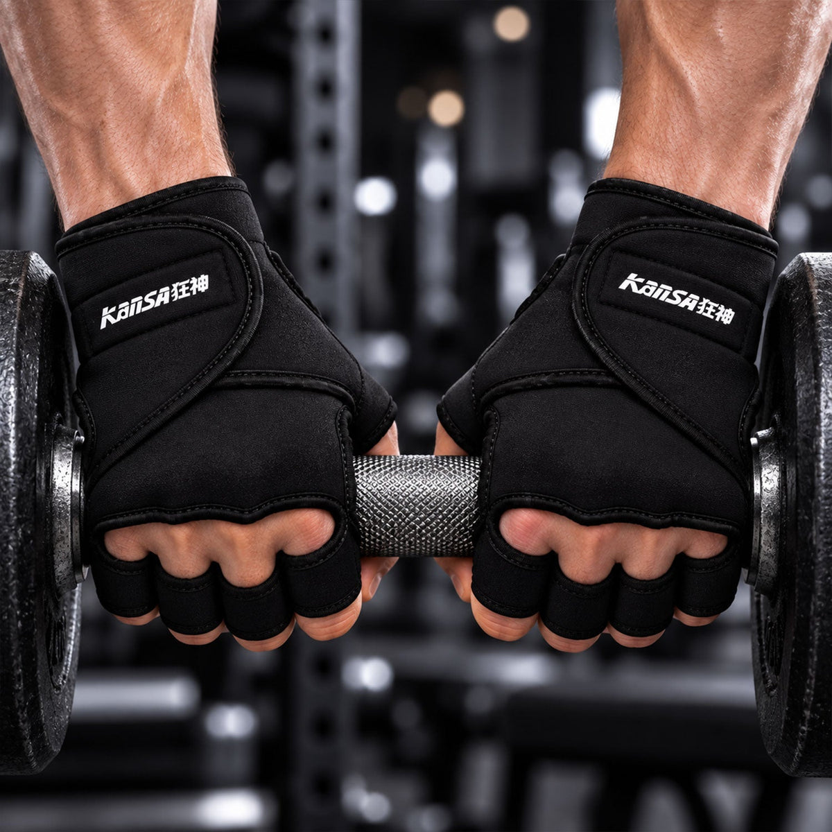 Weight lifting training gloves