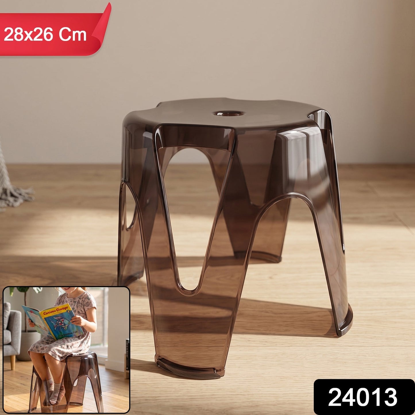 Plastic sitting stool pack