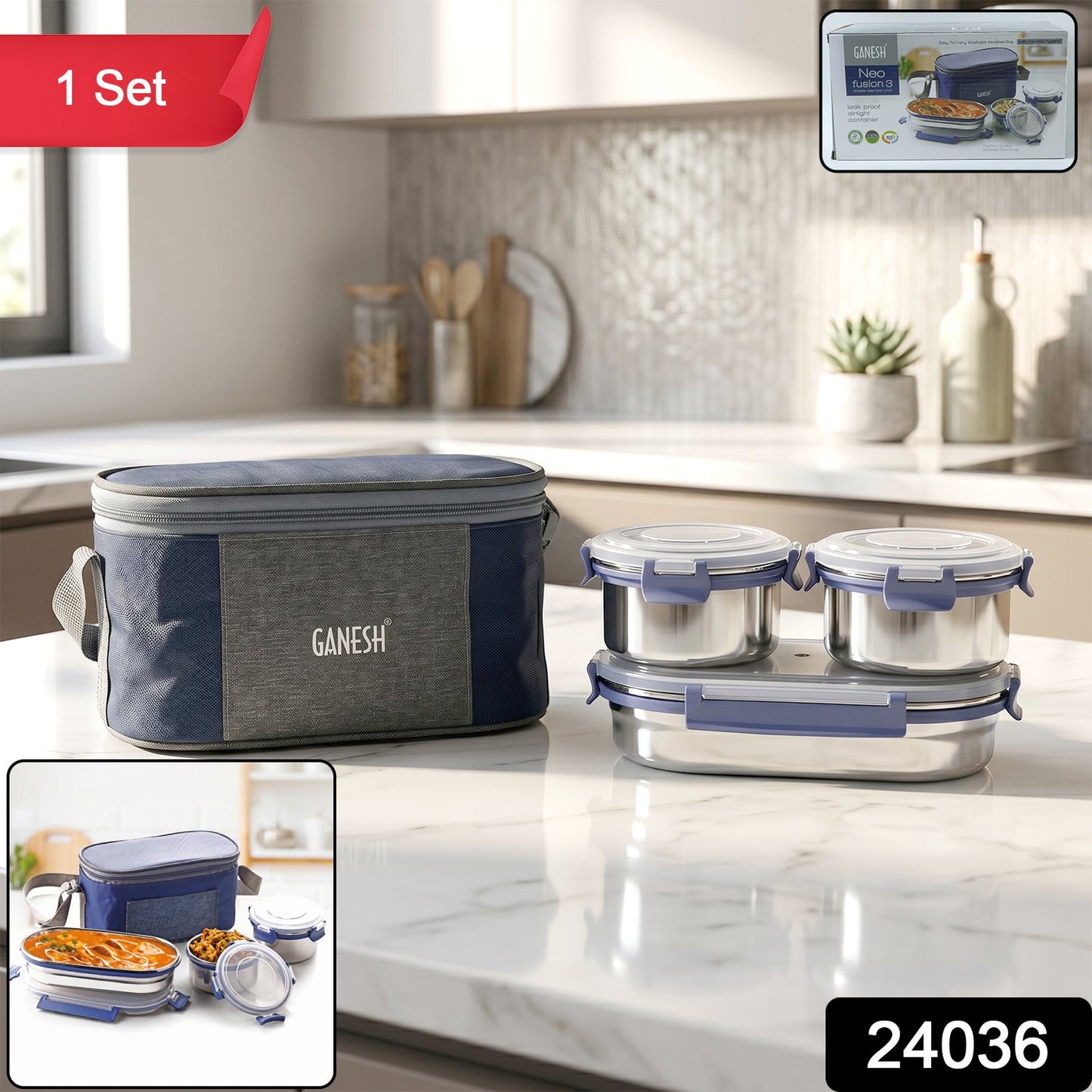 Stainless Steel Lunch Box Set