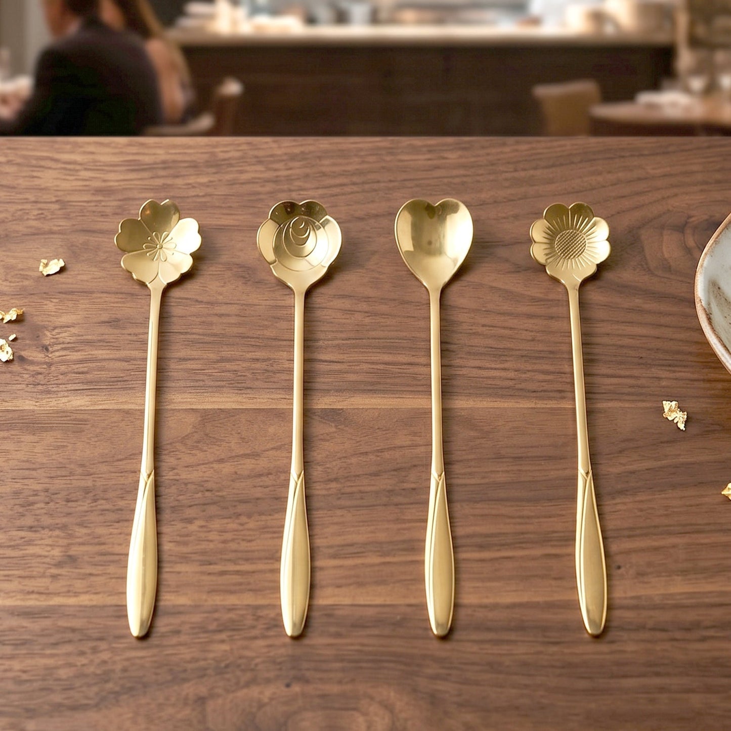 Mini serving spoons steel set