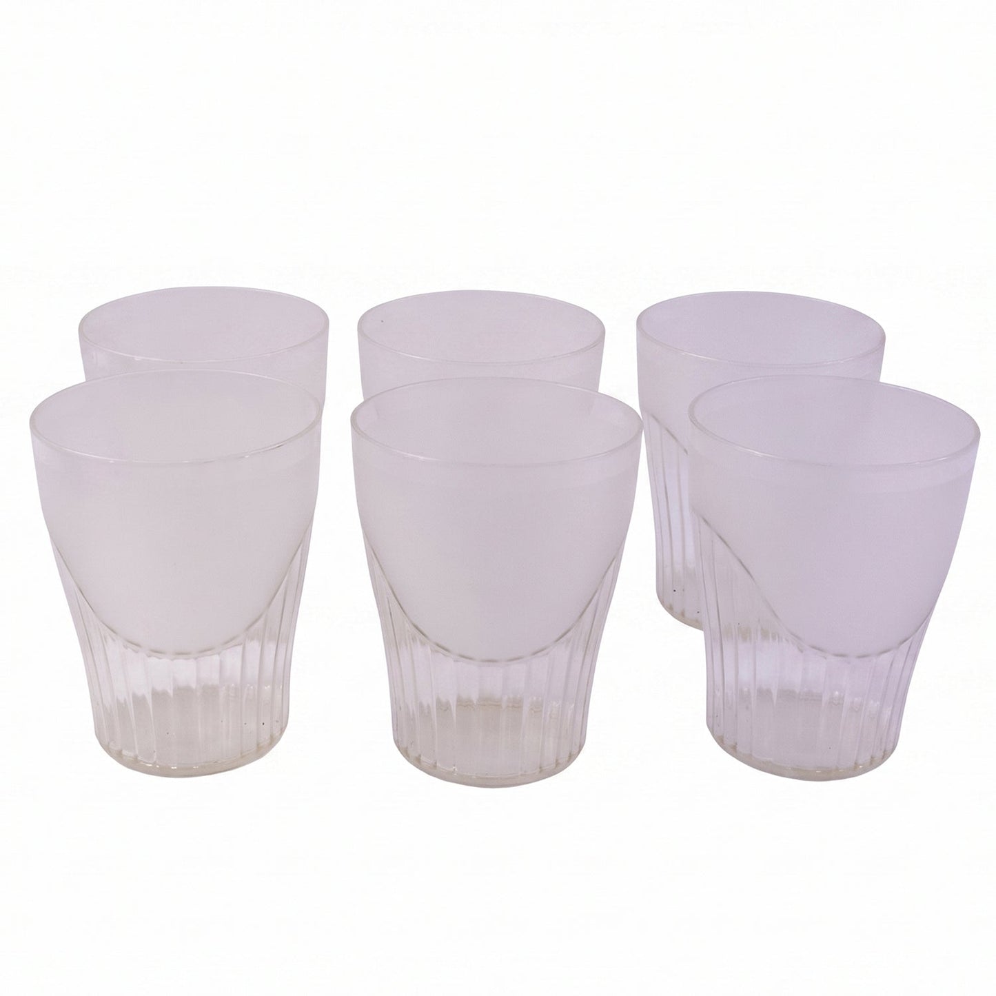 Juice glass set white bg