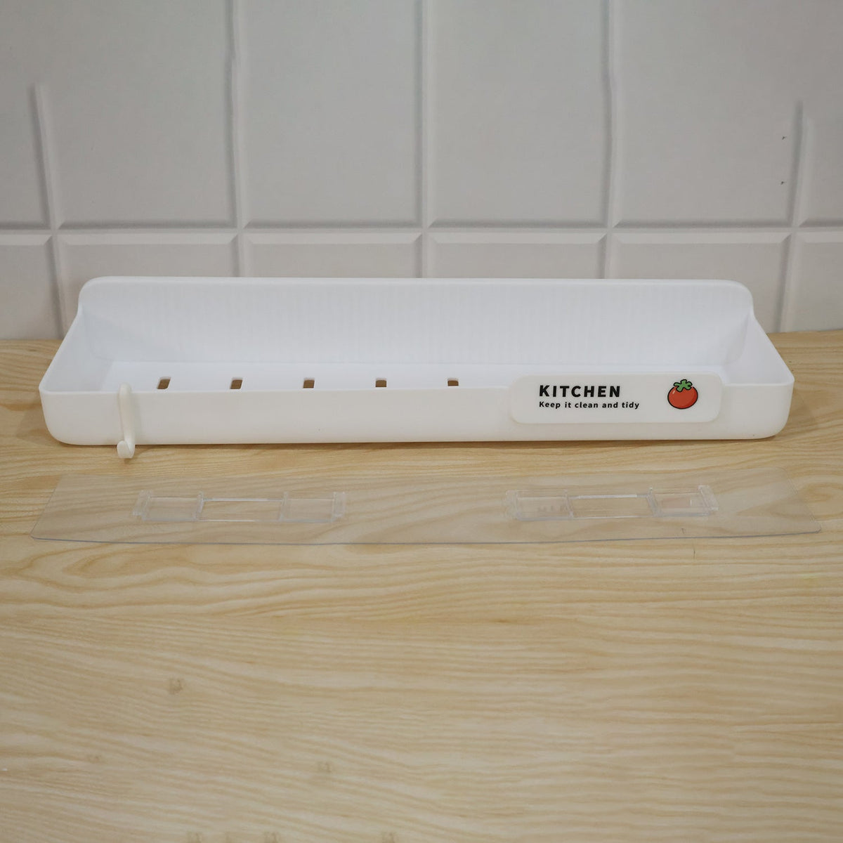Wall mounted plastic kitchen drain rack live product image