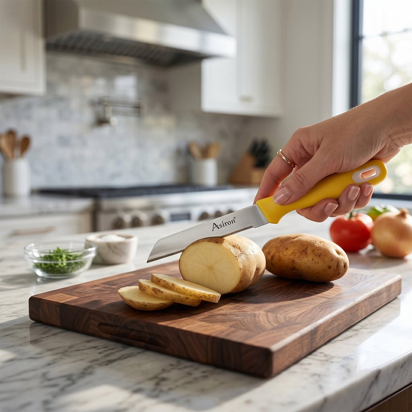 Knife set cutting use