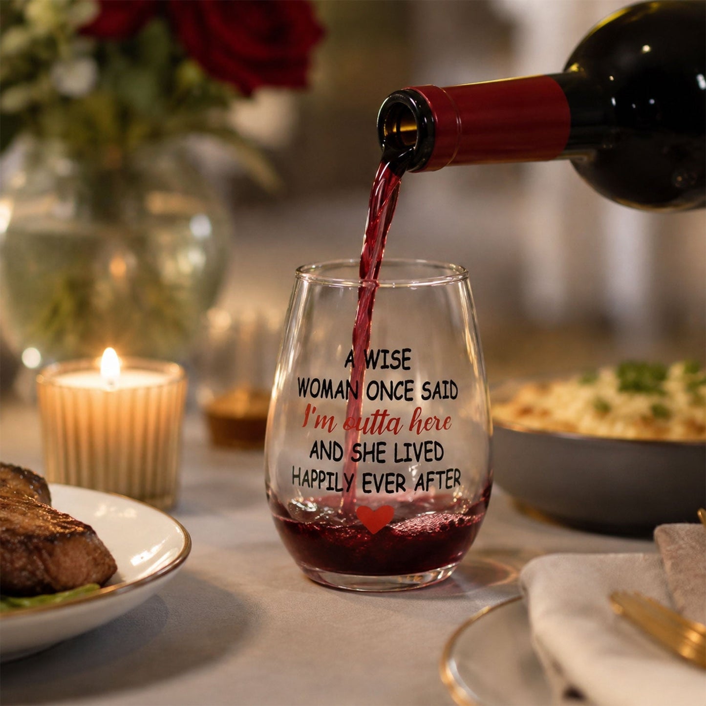 Printed glass tumbler beverages