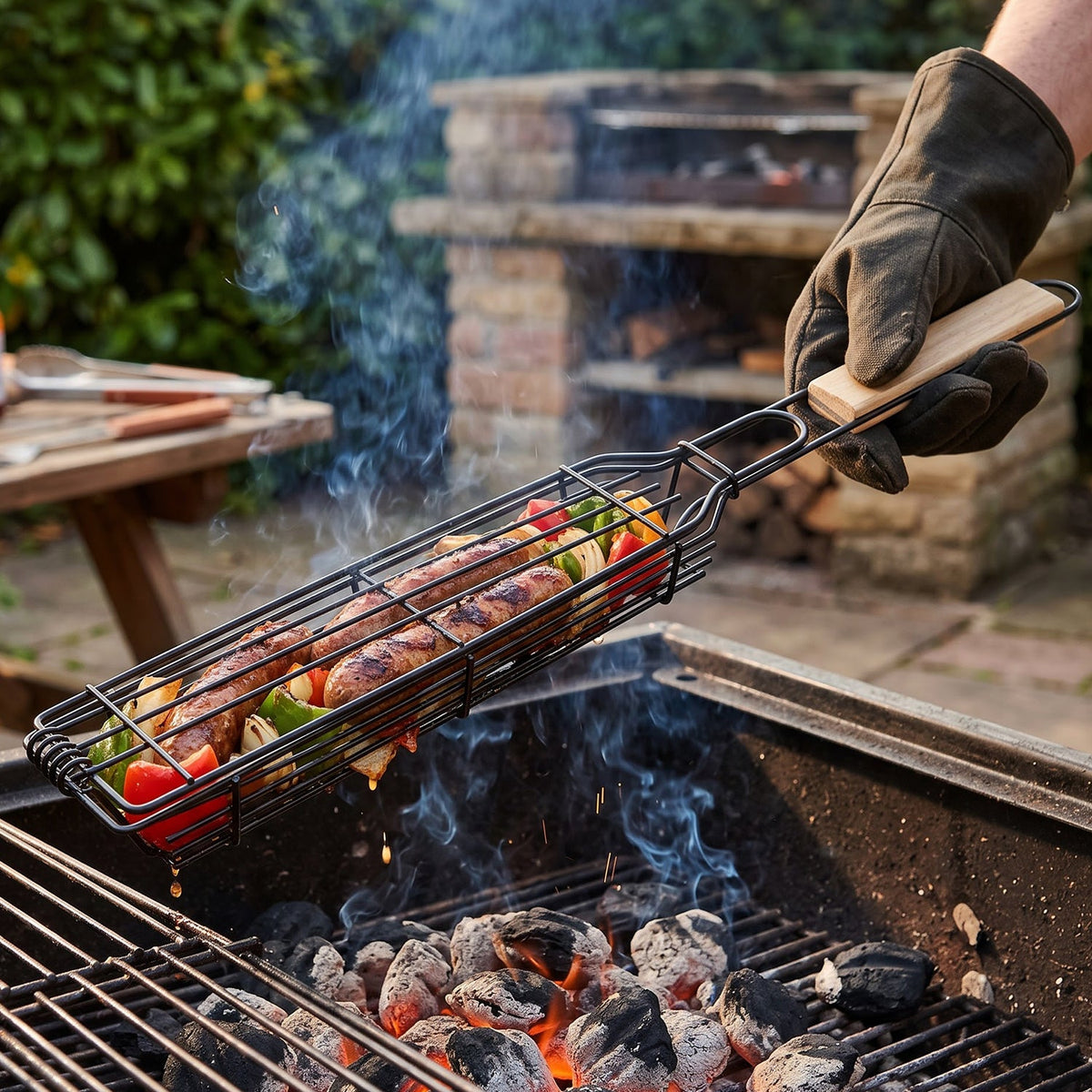Metal BBQ Cooking Basket
