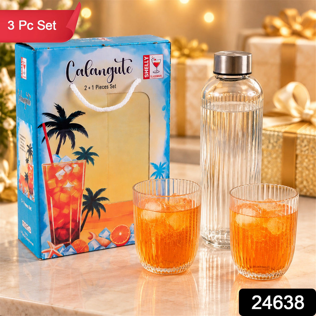 Bottle glass set pack
