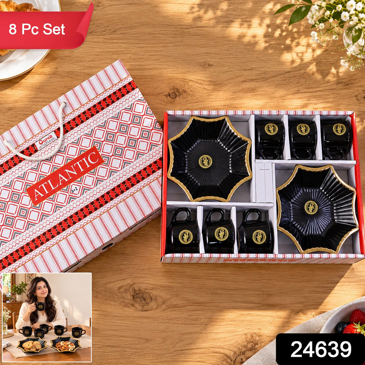 Snack serving set pack
