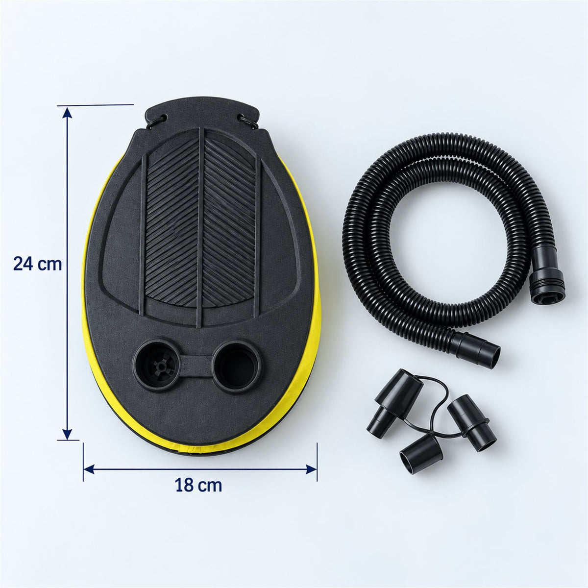 Foot pump size guide