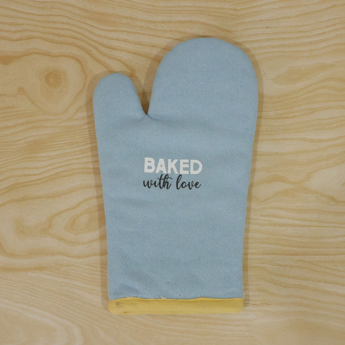 Blue Padded Oven Mitt