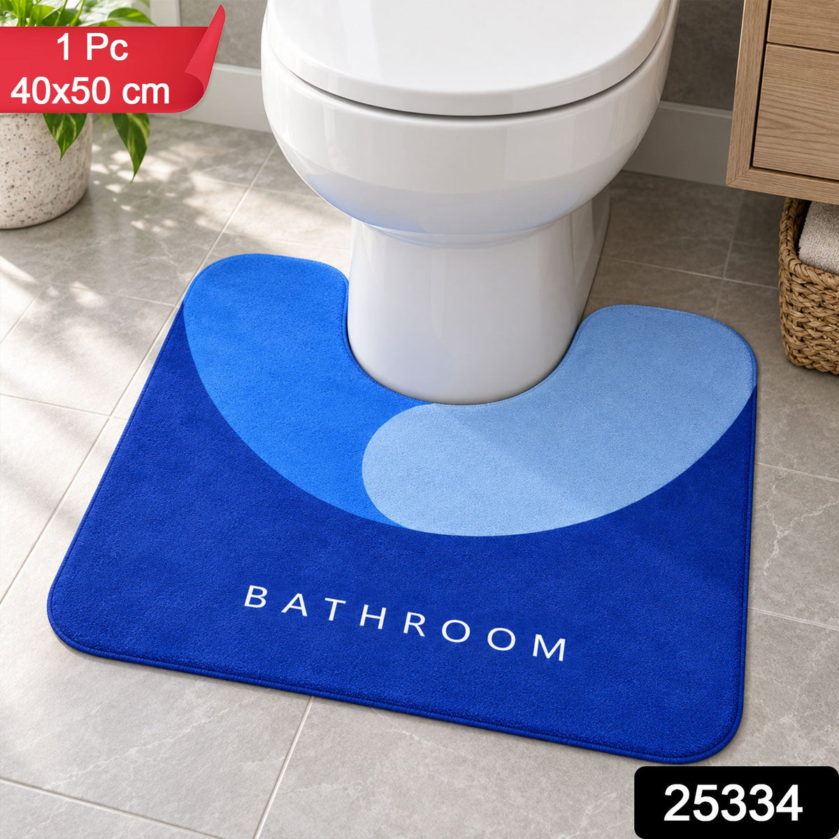 Toilet contour mat pack