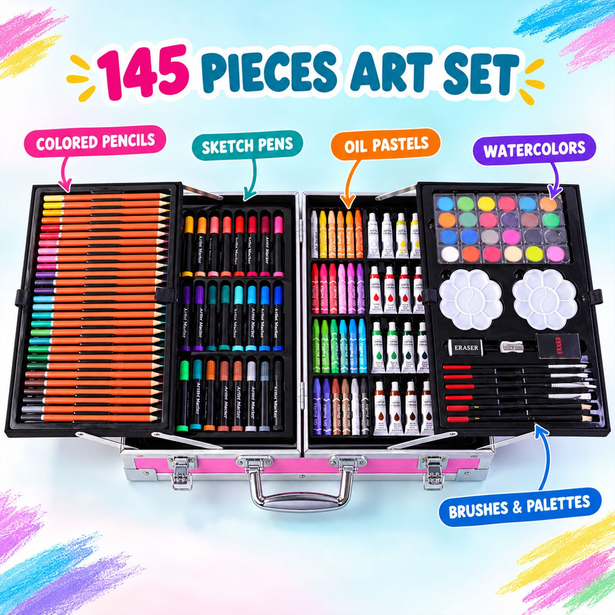 145 Piece Drawing Set