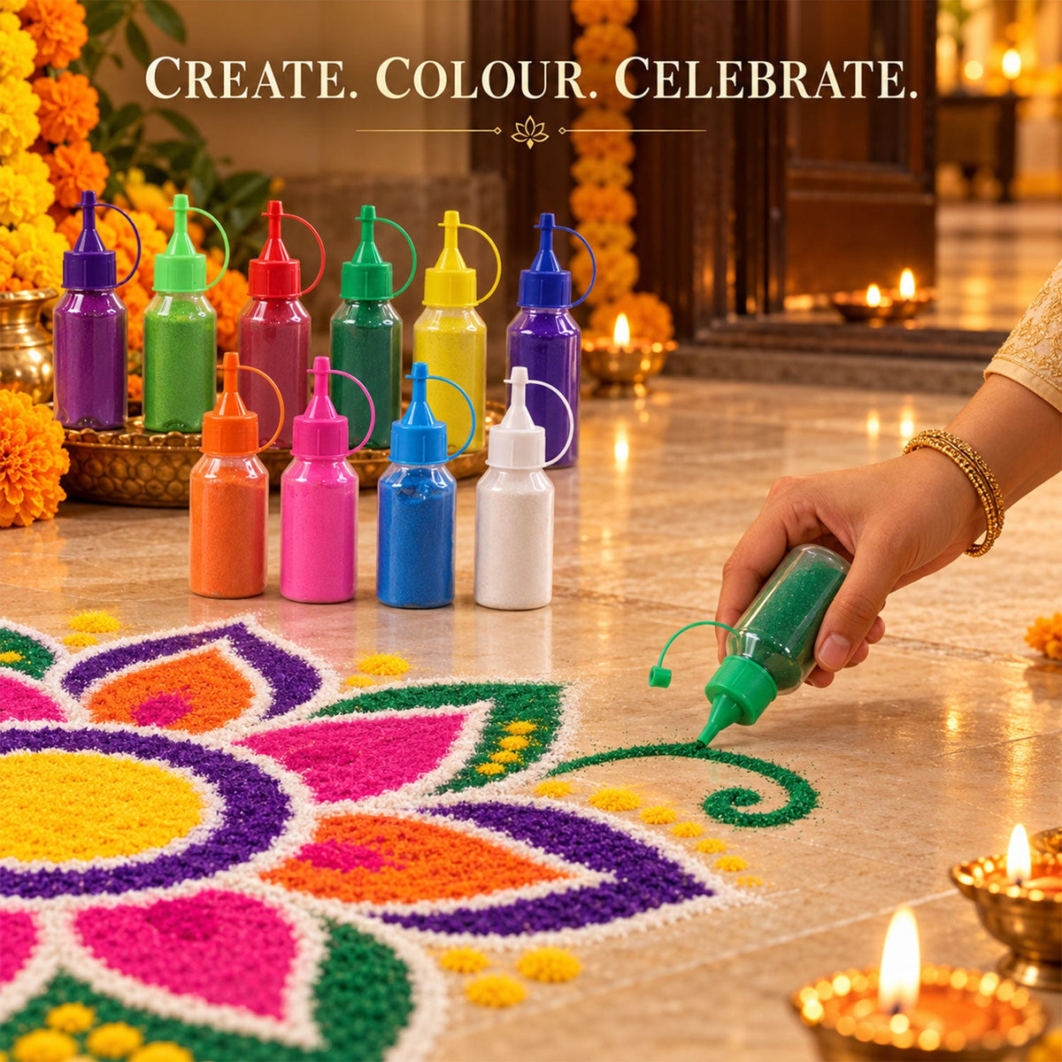 Rangoli Colour Powder Set
