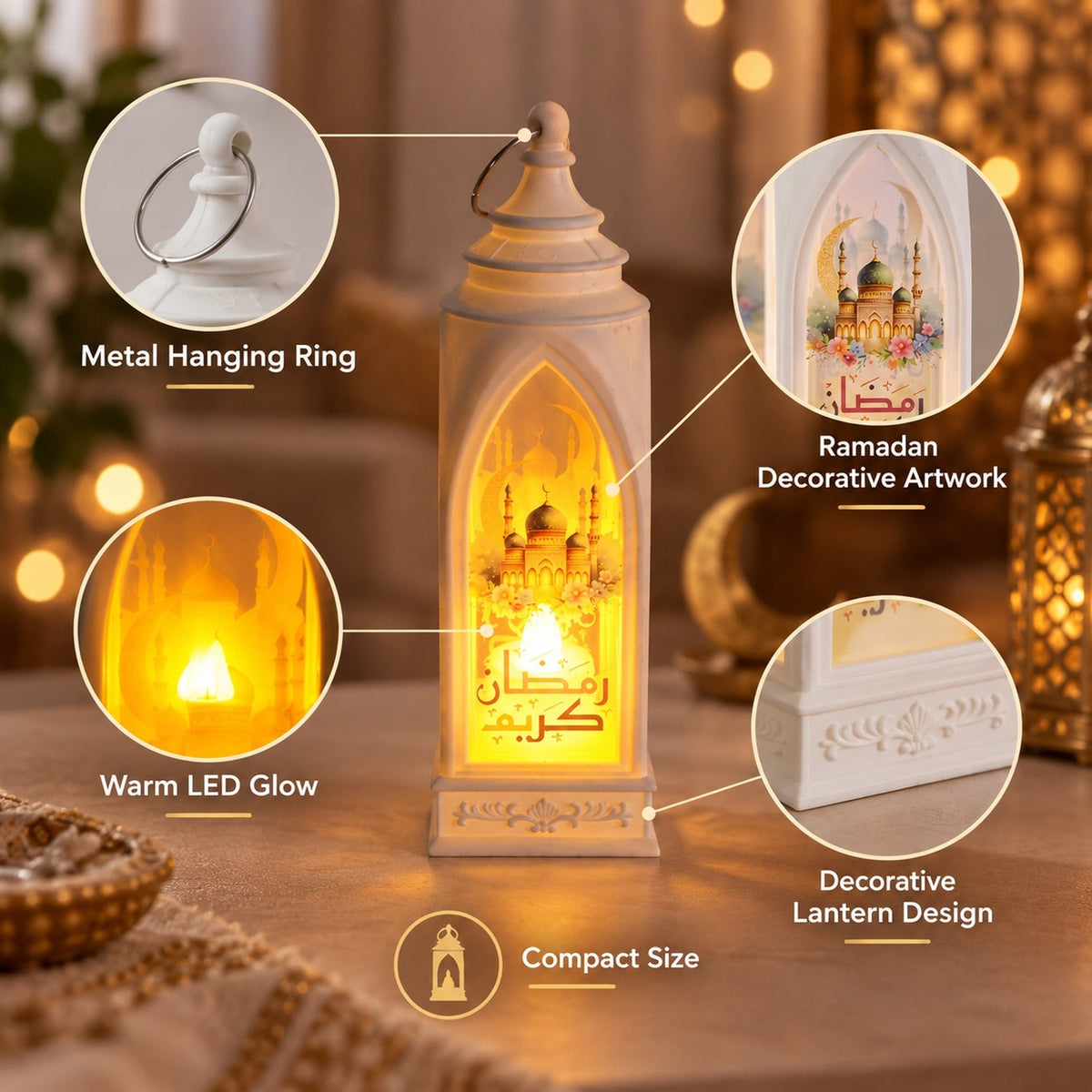 LED lantern design view